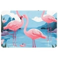 thumbnail image 1 of Flamingo Polyester Non-Slip Machine Washable Office Chair Rug for Chair Rugs and Door Rug, 1 of 6