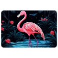 thumbnail image 1 of Flamingo Polyester Non-Slip Office Mat & Kitchen Rug, Machine Washable Door Mats, 1 of 6