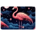 thumbnail image 1 of Flamingo Polyester Non-Slip Office Mat & Kitchen Rug, Machine Washable Door Mats, 1 of 6