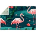 Flamingo Polyester RightAngle Door Mat Durable and Stylish Entryway
