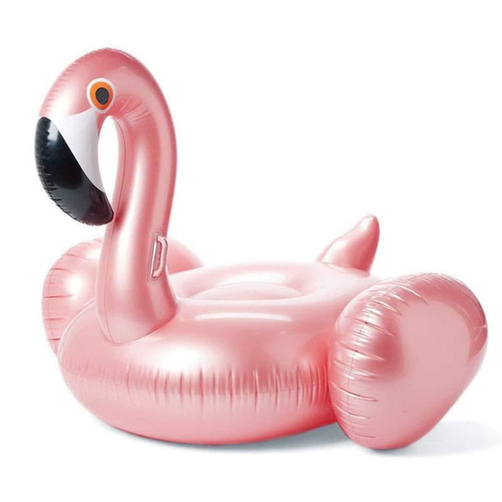 Flamingo Pool Float,Inflatable Giant Flamingo Pool Float,59x33.8'' Swimming Floating Raft Ride,Summer Lake Beach Swimming Pool Toy for Water Entertainment (Rose Gold)