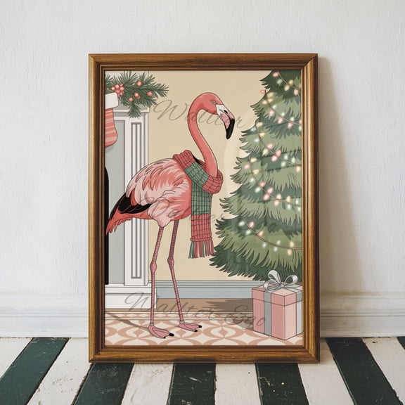 Flamingo Poster Or : Tropicalwall Art, Unframed Poster Size 16x24