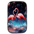 thumbnail image 1 of Flamingo Printed Furry Soft 12.5x8.2 Inch Car Armrest Cover Accessory, 1 of 6