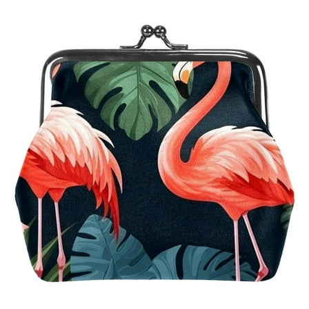 Flamingo Rainforest Buckle Coin Purse