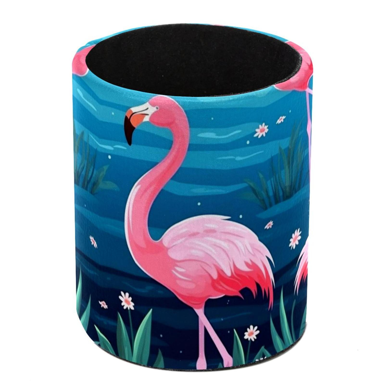 Flamingo Rainforest Pen Holder Stand Cup Pencil Holder Organizer Makeup ...