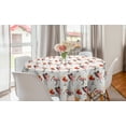 thumbnail image 1 of Flamingo Round Tablecloth, Various Exotic Birds Drawing Continuous Hand Drawn Pattern, Circle Table Cloth Cover for Dining Room Kitchen Decor, 60", Blush Vermilion, by Ambesonne, 1 of 1