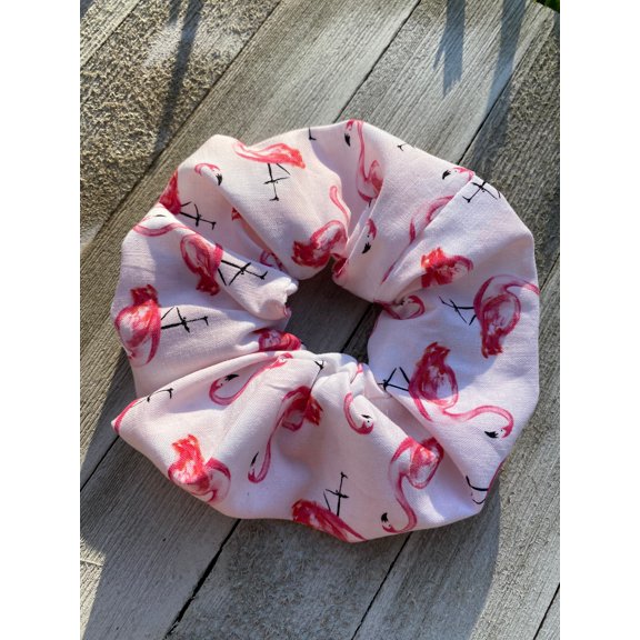 Flamingo Scrunchie hair tie gift