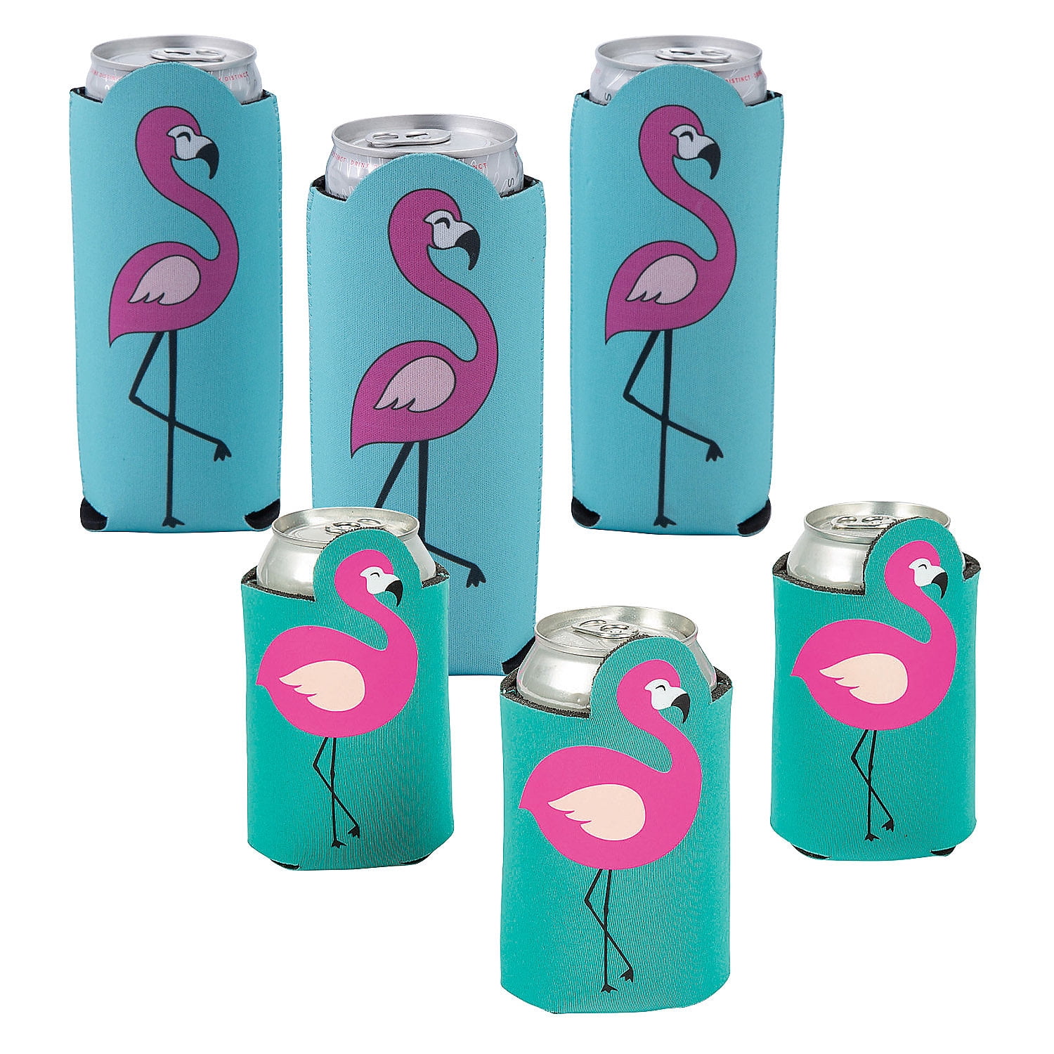 Flamingo Shaped Can Cooler Kit for 24