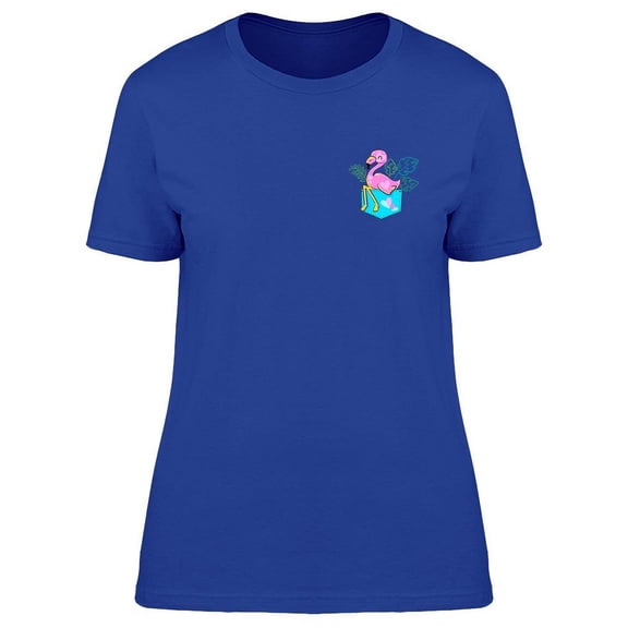 Flamingo Sits In The Pocket Tee Women's -Image by Shutterstock