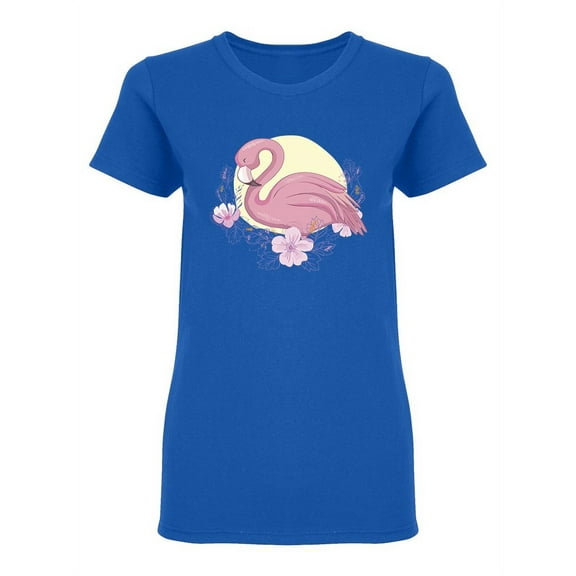 Flamingo Sleeping Shaped T-Shirt Women -Image by Shutterstock, Female Medium