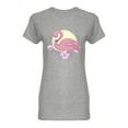 thumbnail image 1 of Flamingo Sleeping Shaped T-Shirt Women -Image by Shutterstock, Female XX-Large, 1 of 2