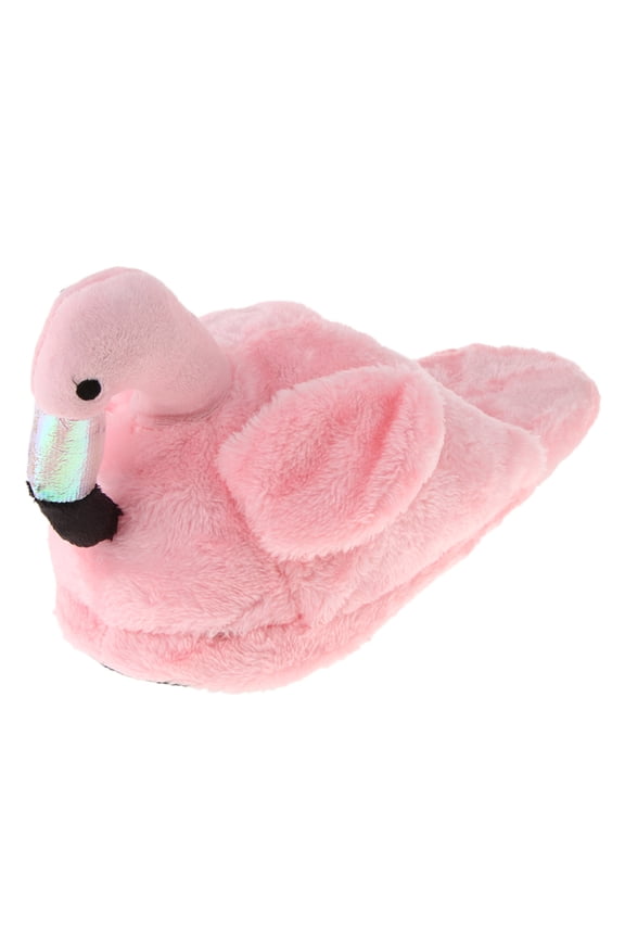 Flamingo Soft Plush Warm Slippers home and indoor Shoes Gifts Half Slippers Pink