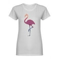 thumbnail image 1 of Flamingo Stance Shaped T-Shirt Women -Image by Shutterstock, Female Large, 1 of 2