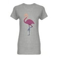 thumbnail image 1 of Flamingo Stance Shaped T-Shirt Women -Image by Shutterstock, Female Medium, 1 of 2