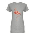 thumbnail image 1 of Flamingo Standing On One Leg Shaped T-Shirt Women -Image by Shutterstock, Female Medium, 1 of 2