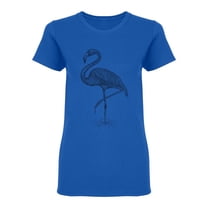 Flamingo Standing On The Water Shaped T-Shirt Women -Image by Shutterstock, Female x-Large