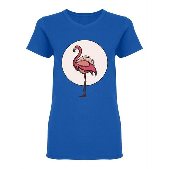 Flamingo Standing Pose Shaped T-Shirt Women -Image by Shutterstock, Female XX-Large