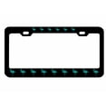 thumbnail image 1 of Flamingo Style Metal License Plate Frame Personalized/Car Accessories Car Tag Holder Cover (Black/Turquoise), 1 of 2