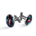 thumbnail image 1 of Flamingo Stylish Men's Cufflink Set for Formal Attire, Made of Stainless Steel, Ideal for Special Occasions, 1 of 6