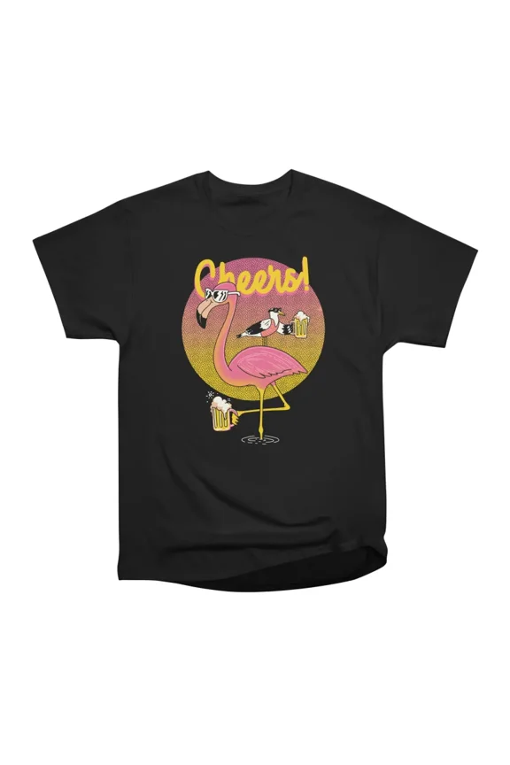 Flamingo Summer Cheers T-Shirt Tee Gift For Him Merch For Her Apparel For Friend