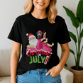 thumbnail image 1 of Flamingo Summer Christmas In July Shirt, Christmas Tshirt, Summer Vacation Tshirts, Santa Beach Shirt, Santa Summer Tee, Christmas In Summer, Xmas In July Gift, Xmas Summer, Summer Vibes, 1 of 5