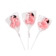 thumbnail image 1 of Flamingo Swirl Lollipops, 12 Pieces, Individually Wrapped, Birthday Party Candy Supplies for Kids, 1 of 3