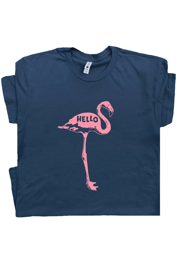 Flamingo T Shirt Funny Cute Pink Flamingos Shirts for Women Ladies Men Cool Graphic Tee Vintage Retro Movie Exotic Bird