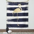 thumbnail image 1 of Flamingo Tapestry, Sweet Golden Yellow Flamingo Design Theme with Brushstroke Background, Wall Hanging for Bedroom Living Room Dorm Decor, Dark Blue Mustard White, by Ambesonne, 1 of 2
