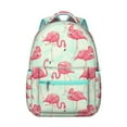 thumbnail image 1 of Flamingo Themed School Backpack - 17 Inch Waterproof Laptop Bag with Multiple Pockets, Comfortable Bookbag for College Students, Cute Back to Campus Backpack Gift Idea, 1 of 6
