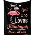 thumbnail image 1 of Flamingo Throw Blanket, 40"x50" Flannel Cute Flamingos Themed Throw Blankets, Soft Nap Throw Blanket for Home Boys Girls Women Flamingo Lovers Gifts, 1 of 5