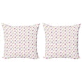 thumbnail image 1 of Ambesonne Flamingo Throw Pillow Cover 2 Pack, Summer Ice Cream Berry, 18", Multicolor, 1 of 2