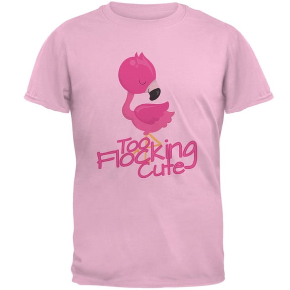 Flamingo Too Flocking Cute Mens T Shirt