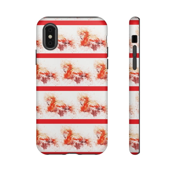 Flamingo Tough iPhone 15 Case-iPhone Case-iPhone-Orange & Red iPhone Case