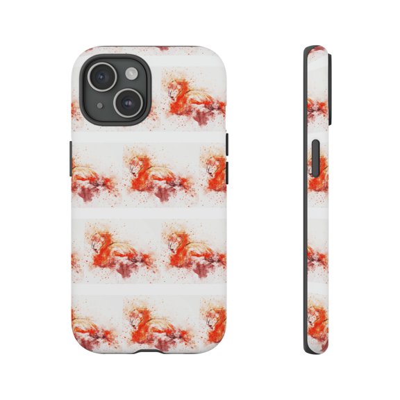 Flamingo Tough iPhone 15 Case-iPhone Case-iPhone-Orange iPhone Case