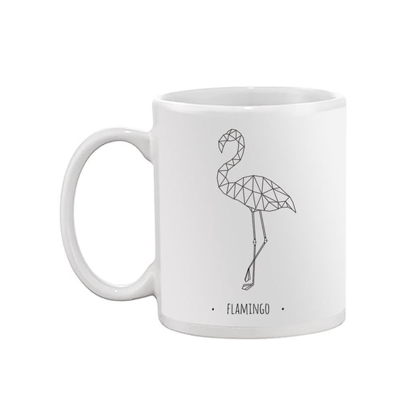 Flamingo Triangle Polygonal Mug -Image by Shutterstock,