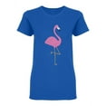 thumbnail image 1 of Flamingo Tropical Animal Shaped T-Shirt Women -Image by Shutterstock, Female Medium, 1 of 2