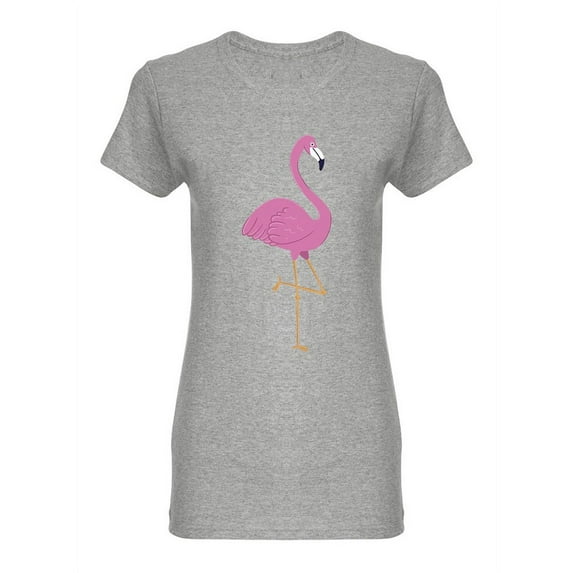 Flamingo Tropical Animal Shaped T-Shirt Women -Image by Shutterstock, Female XX-Large