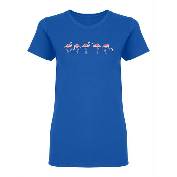 Flamingo Tropical Bird Design Shaped T-Shirt Women -Image by Shutterstock, Female Large