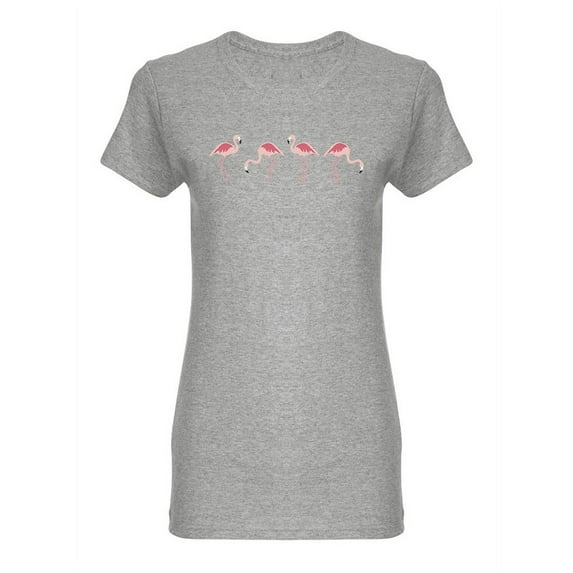 Flamingo Tropical Bird Shaped T-Shirt Women -Image by Shutterstock, Female x-Large