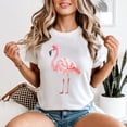 thumbnail image 1 of Flamingo Tropical Birds Animals Womens T-Shirt Design All Size S-5XL, 1 of 4