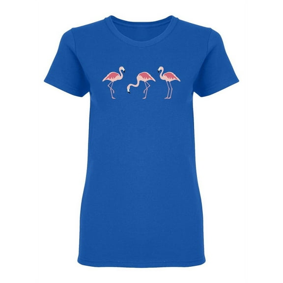 Flamingo Tropical Exotic Bird   Shaped T-Shirt Women -Image by Shutterstock, Female x-Large