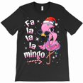 thumbnail image 1 of Flamingo Tropical Fa La La La Mingo Funny Flamingo For Christmas Lights Pajama Graphic T-Shirt - Machine Washable G12194, Up to 5XL, 1 of 2
