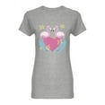 thumbnail image 1 of Flamingo Tropical Love Design   Shaped T-Shirt Women -Image by Shutterstock, Female Large, 1 of 2