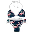 thumbnail image 1 of Flamingo Tropical Rainforest Detachable Sponge Adjustable Strap Bikini Set - Two-Pack - Ideal for Beach and Pool Parties, 1 of 6