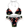 thumbnail image 1 of Flamingo Tropical Rainforest Detachable Sponge Adjustable Strap Bikini Set Two-Pack, Ideal for Beach and Pool Parties, 1 of 6
