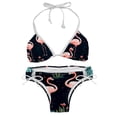 thumbnail image 1 of Flamingo Tropical Rainforest Detachable Sponge Adjustable Strap Bikini Set Two-Pack Swimsuit Swimwear for Beach Pool Party, 1 of 6