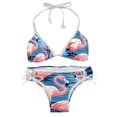 thumbnail image 1 of Flamingo Tropical Rainforest Detachable Sponge Adjustable Strap Bikini Set Two-Pack Swimsuit Women Swimwear, 1 of 6