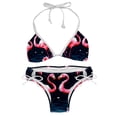 thumbnail image 1 of Flamingo Tropical Rainforest Detachable Sponge Adjustable Strap Bikini Set Two-Pack - Versatile Swim Suit Set, 1 of 6