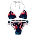 thumbnail image 1 of Flamingo Tropical Rainforest Detachable Sponge Adjustable Strap Bikini Set Two-Pack for Any Summer Scene, 1 of 6