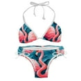 thumbnail image 1 of Flamingo Tropical Rainforest Detachable Sponge Adjustable Strap One-Piece Swimsuit Set - Two-Pack, Beach & Pool Ready, 1 of 1